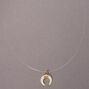 Southwest Horn Illusion Pendant Necklace - White,