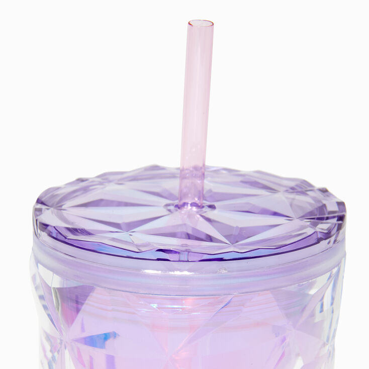 Pink Ombr&eacute; Faceted Tumbler,
