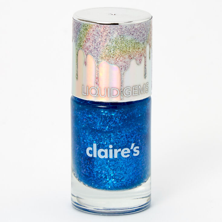 Liquid Gems Glitter Nail Polish - Pale Blue,
