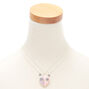 Lot de 2&nbsp;colliers best friends &agrave; pendentif panda-licorne c&oelig;ur,
