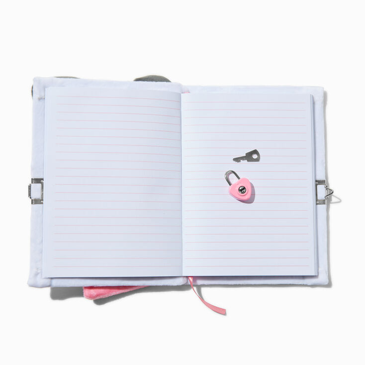 Panda &amp; Cookies Plush Lock Diary,