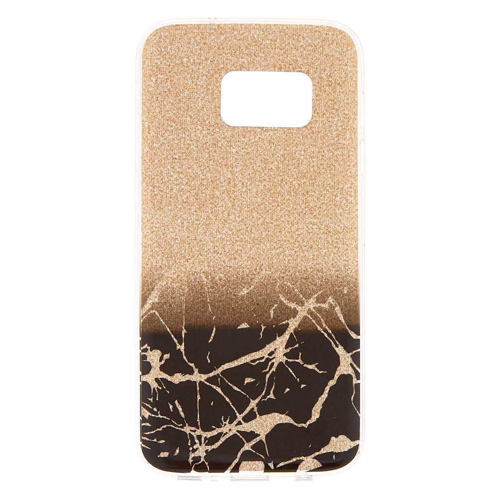 Coque de portable effet marbré géométrique - Compatible avec Samsung Galaxy S7,