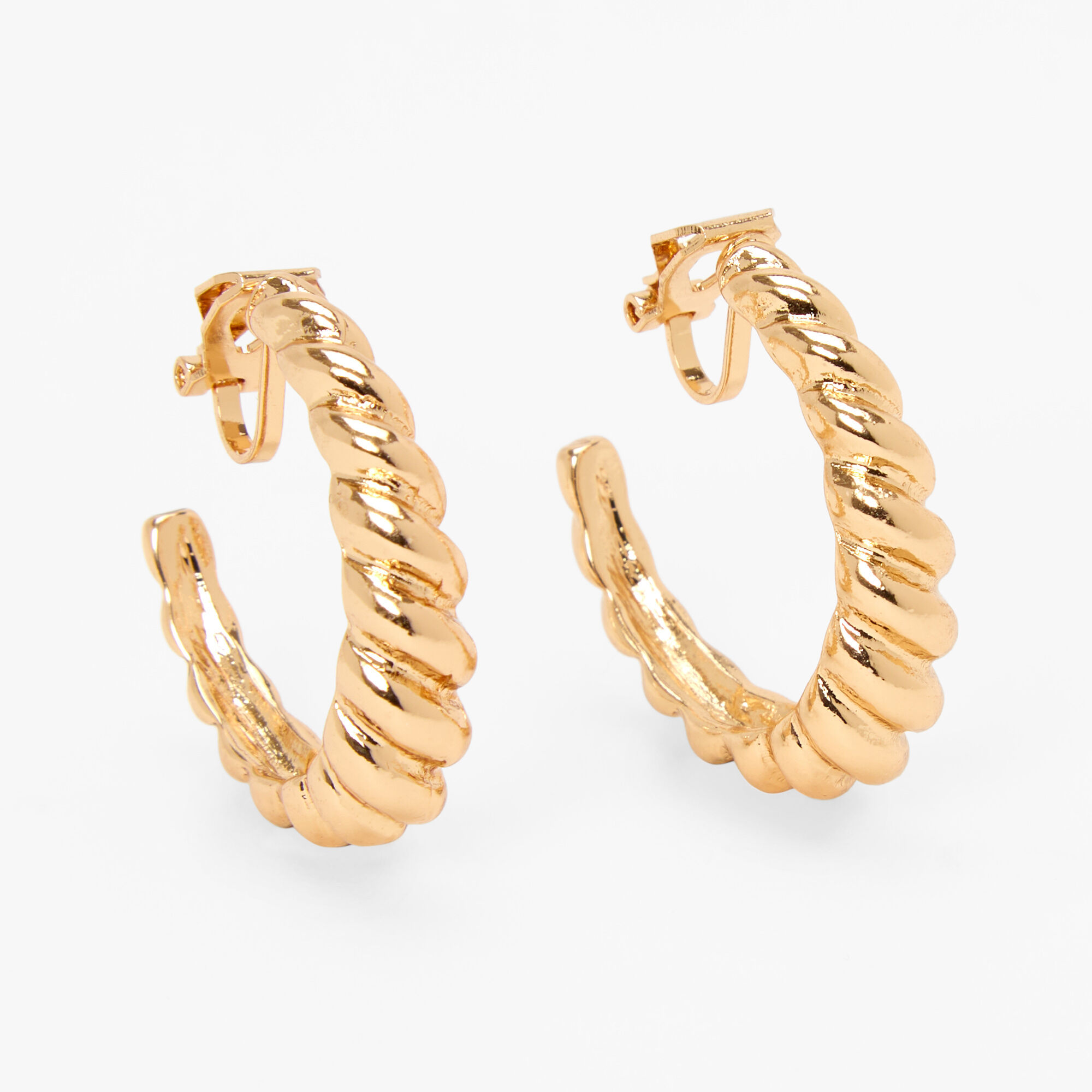 Claire's clip on hoop outlet earrings