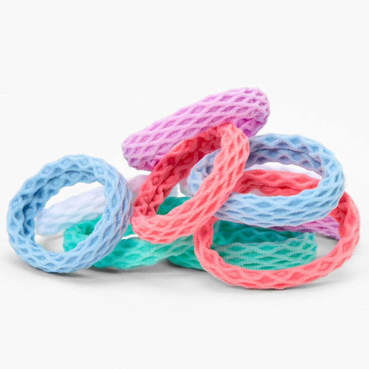 Claire&#39;s Club Rainbow Honeycomb Hair Ties - 10 Pack,