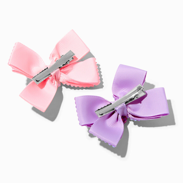 Easter Icons Gemstone Bow Hair Clips - 2 Pack,