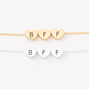 Bracelets d&rsquo;amiti&eacute; cha&icirc;ne c&oelig;ur en m&eacute;taux mixtes - Lot de 2,