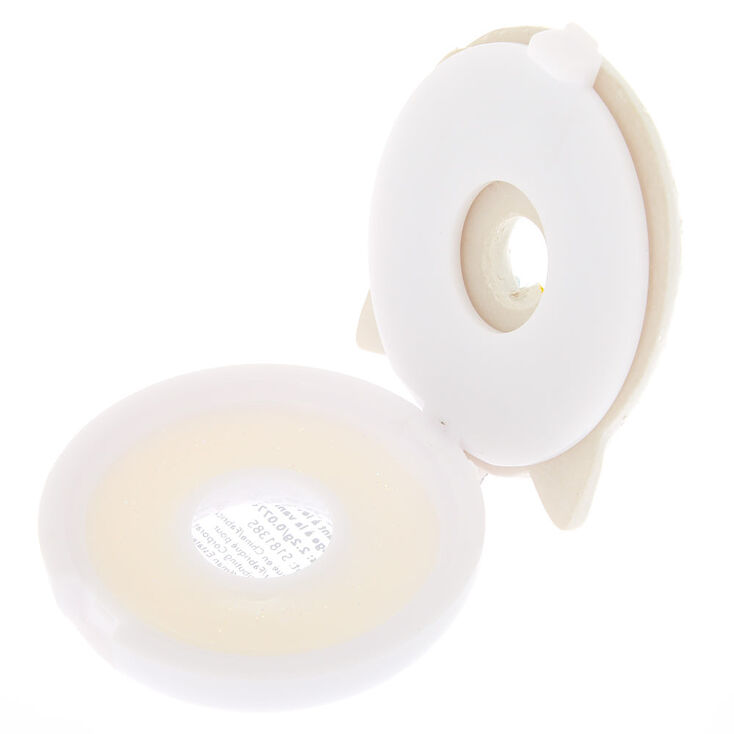 Unicorn Donut Lip Gloss Pot - White,