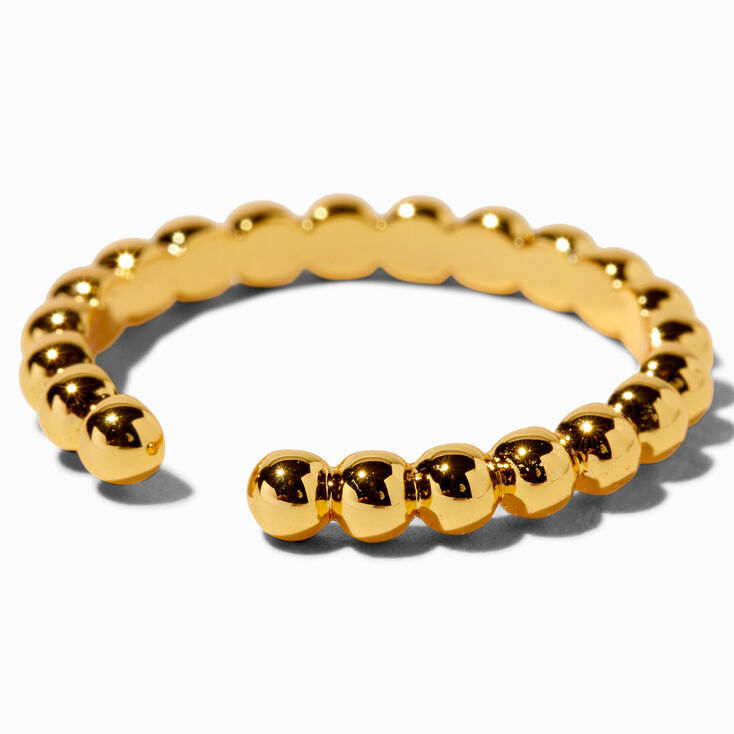 C LUXE by Claire&#39;s 18k Yellow Gold Plated Bubble Band Toe Ring,