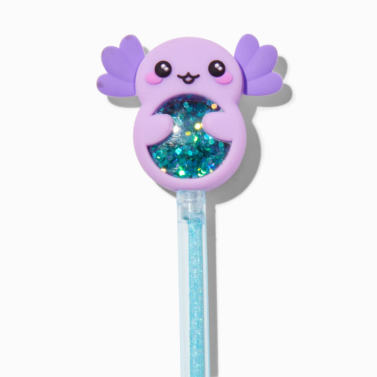 Axolotl Shaker Glitter Pen,