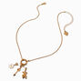 T H E M E x Claire&#39;s Girly Gold-tone Rope Chain Charm Necklace,