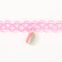 Claire&#39;s Club Glitter Cowrie Shell Rainbow Tattoo Choker Necklace,