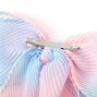 Ombre Pastel Pleated Hair Bow Clip,