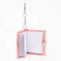 Glitter Initial Mini Diary Keychain - A,