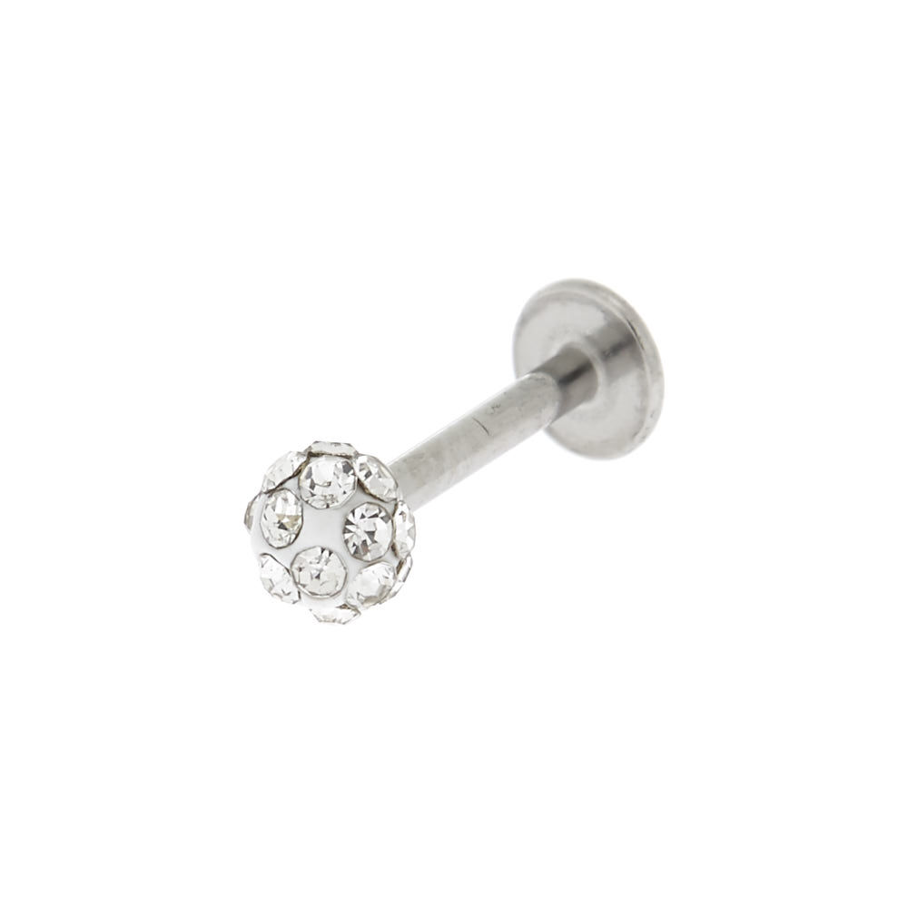 Silver 16G Fireball Helix Stud Earring,