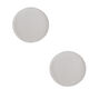 Sterling Silver Disc Stud Earrings,