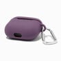 Solid Dark Purple Silicone Earbud Case Cover - Compatible With Apple AirPods&reg; 3,