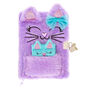 Glitter Kitty Soft Lock Notebook Set - Purple, 2 Pack,