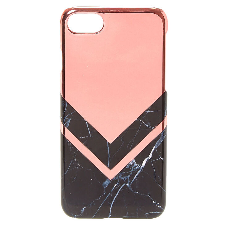 Rose Gold &amp; Marble Print Phone Case - Fits iPhone 6/7/8,