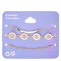 Gold Filigree Chain Bracelets - 3 Pack,