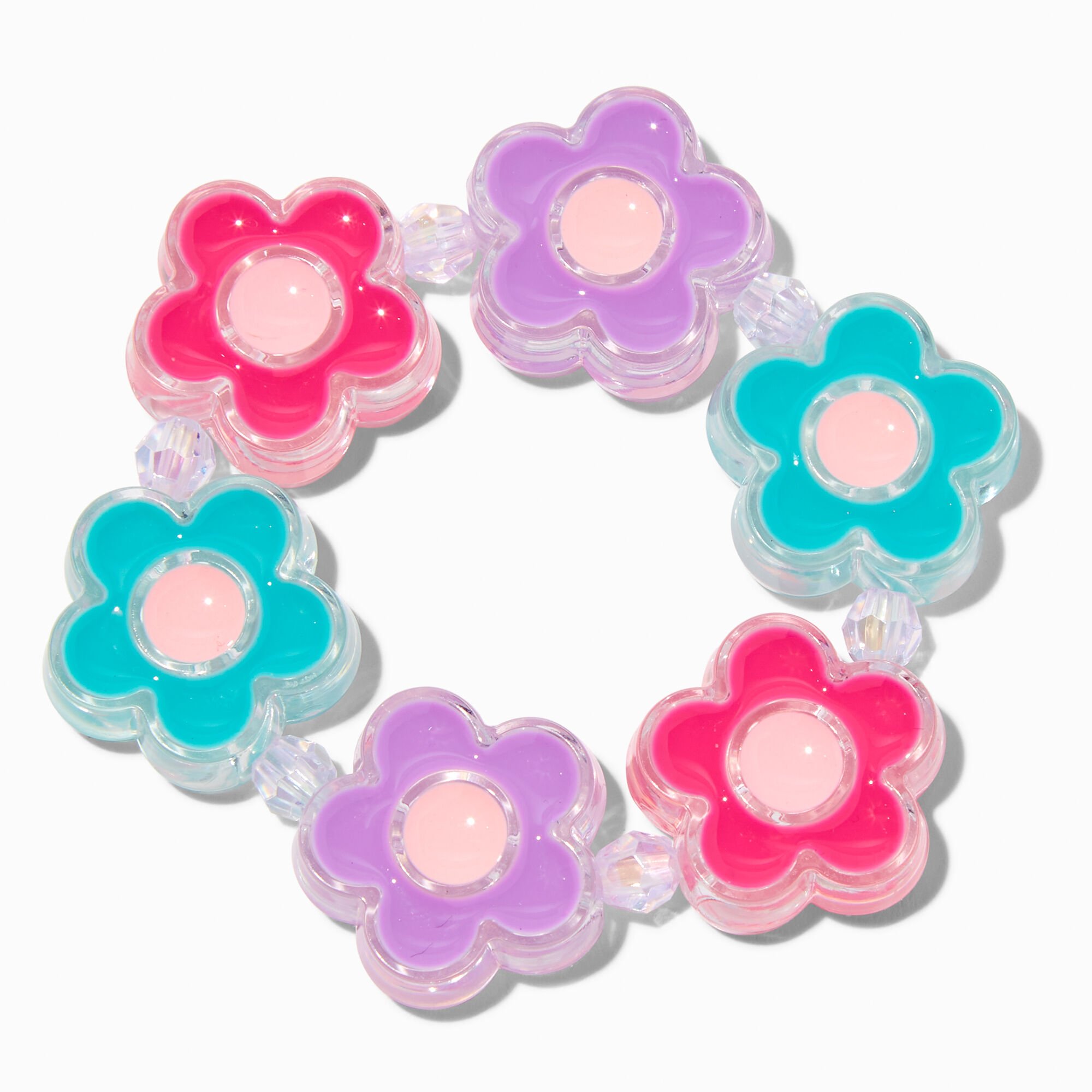 Bracelet élastique disque fleur Claire’s Club,