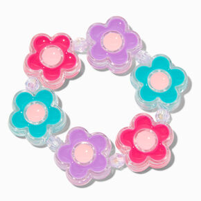 Claire&#39;s Club Flower Disc Stretch Bracelet,