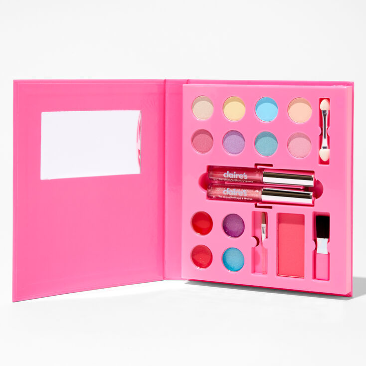Rainbow Checkered Pink Makeup Set,