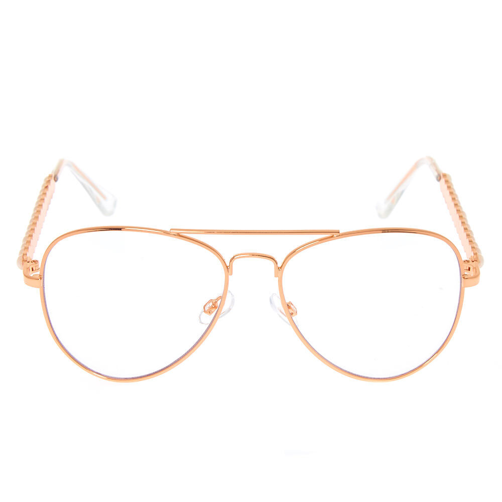 Rose gold aviator eyeglasses store