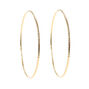 Gold 70MM Twisted Hoop Earrings,
