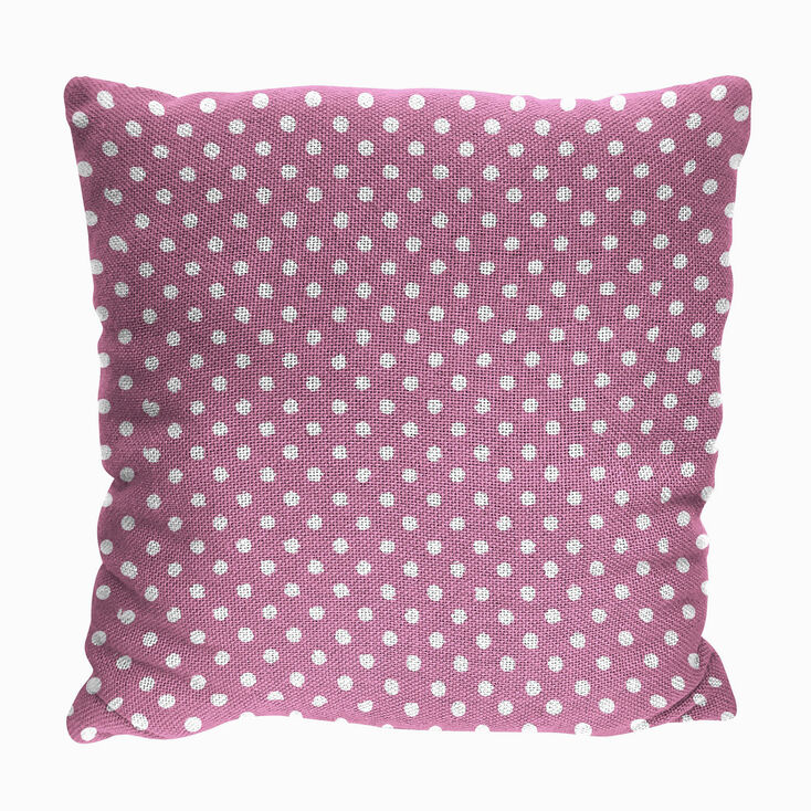 Hello Kitty&reg; Pink Polka Dots Jacquard Pillow &#40;ds&#41;,