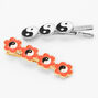 Floral Yin Yang Hair Clips - 2 Pack,