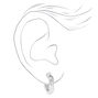 Silver 20MM Molten Hoop Earrings,