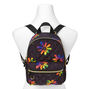 Rainbow Daisy Quilted Small Backpack,
