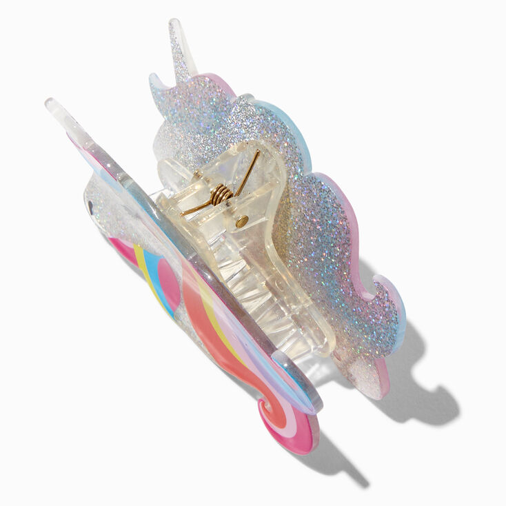 Glitter Rainbow Unicorn Hair Claw,