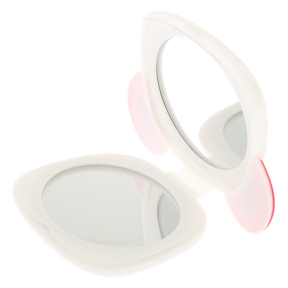 Rainbow Panda Compact Mirror - White,