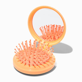 Varsity Initial Pop-Up Hair Brush Compact Mirror - S,