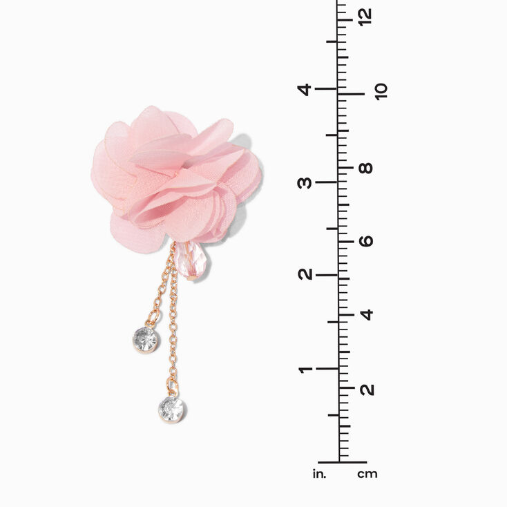 Pendantes 8&nbsp;cm rosette rose en exclusivit&eacute; chez Claire&rsquo;s Wicked&trade;,