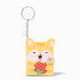 Strawberry Hamster Glitter Mini Diary Keyring,