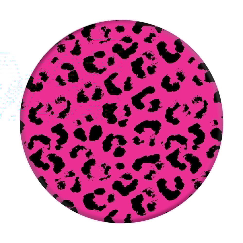Fuchsia Leopard PopGrip PopSocket,