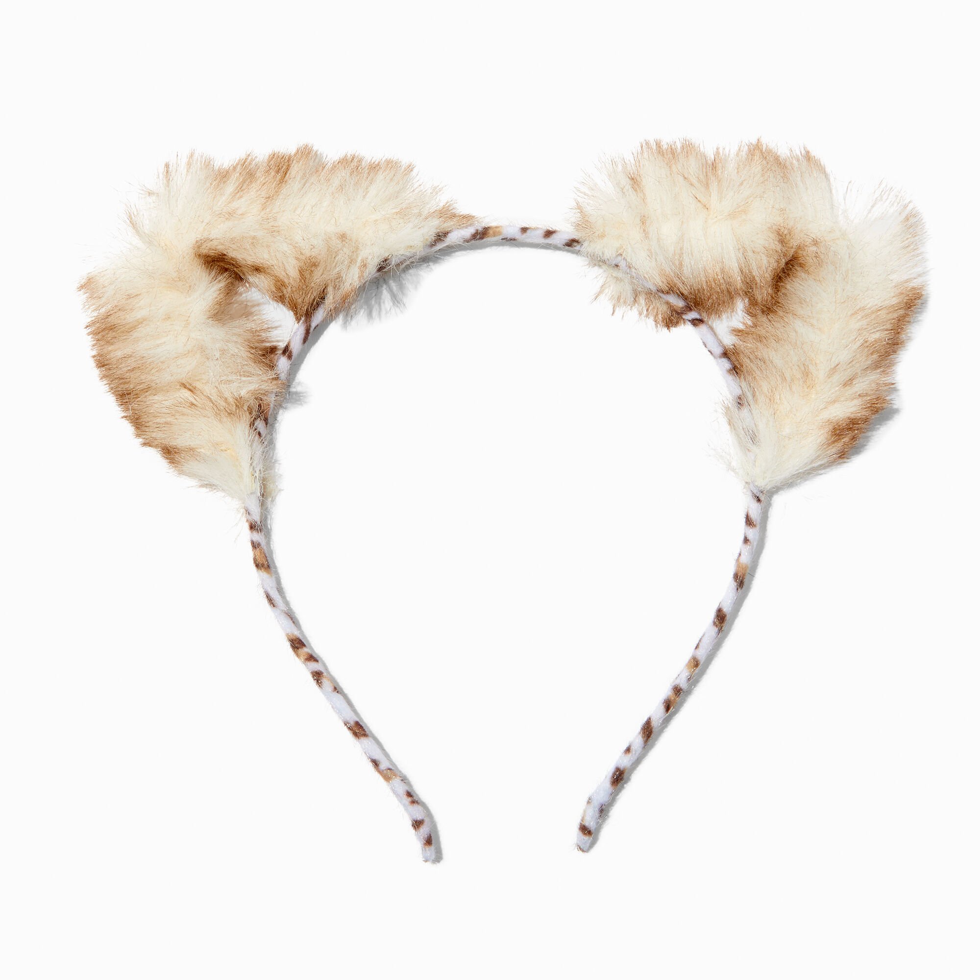 Furry Snow Leopard Ear Headband,