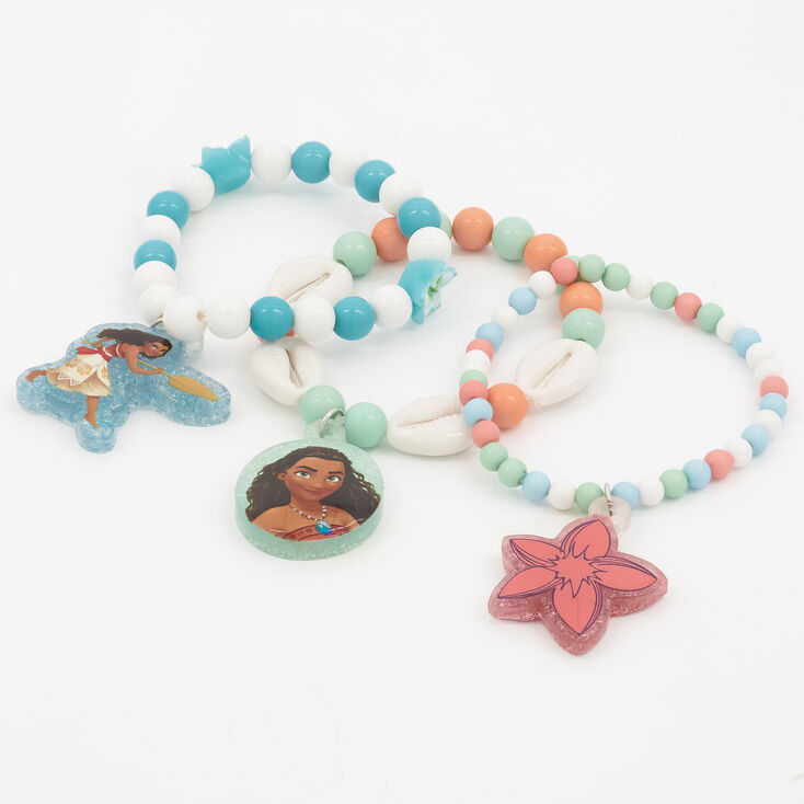 &copy;Disney Princess Moana Charm Stretch Bracelets- 3 Pack,