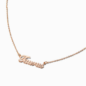 Gold-tone Script Zodiac Pendant Necklace - Taurus ,