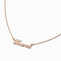 Gold-tone Script Zodiac Pendant Necklace - Taurus ,