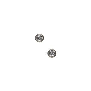Titanium 3mm Bezel Crystal Studs Ear Piercing Kit with After Care Lotion,