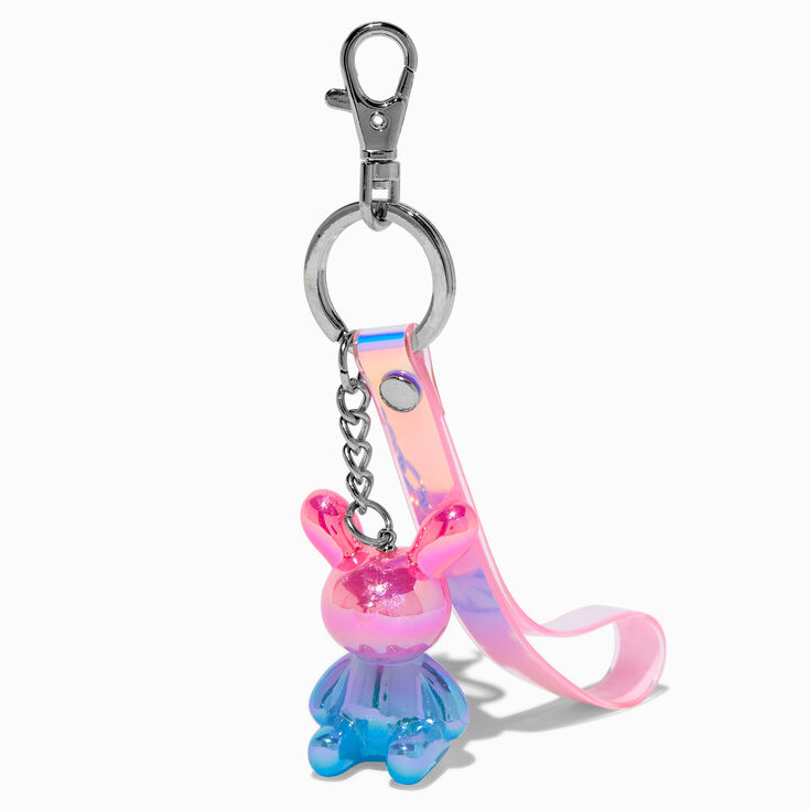 Porte-cl&eacute;s lapin holographique,