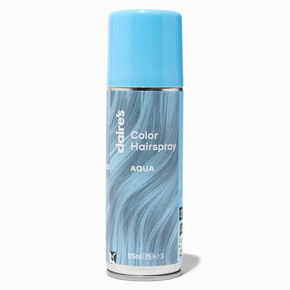 Spray pour cheveux couleur aqua,