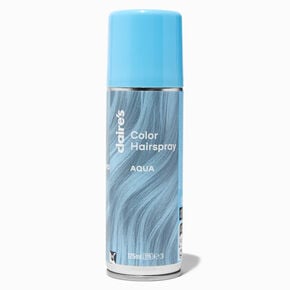 Spray pour cheveux couleur aqua,