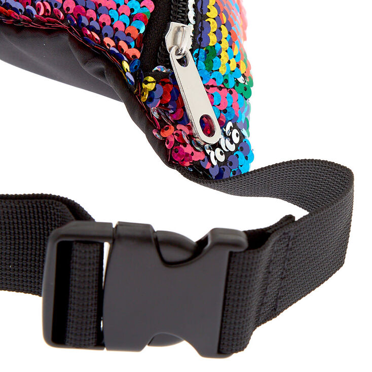 Reversible Sequin Rainbow Bum Bag,