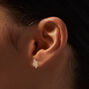 C LUXE by Claire&#39;s 18kt Gold Plated Cubic Zirconia Snake Stud Earrings,