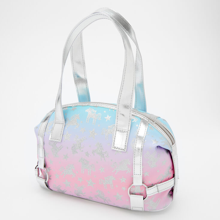 Claire's Sac cabas licorne métallique aux tons pastel Claire's Club