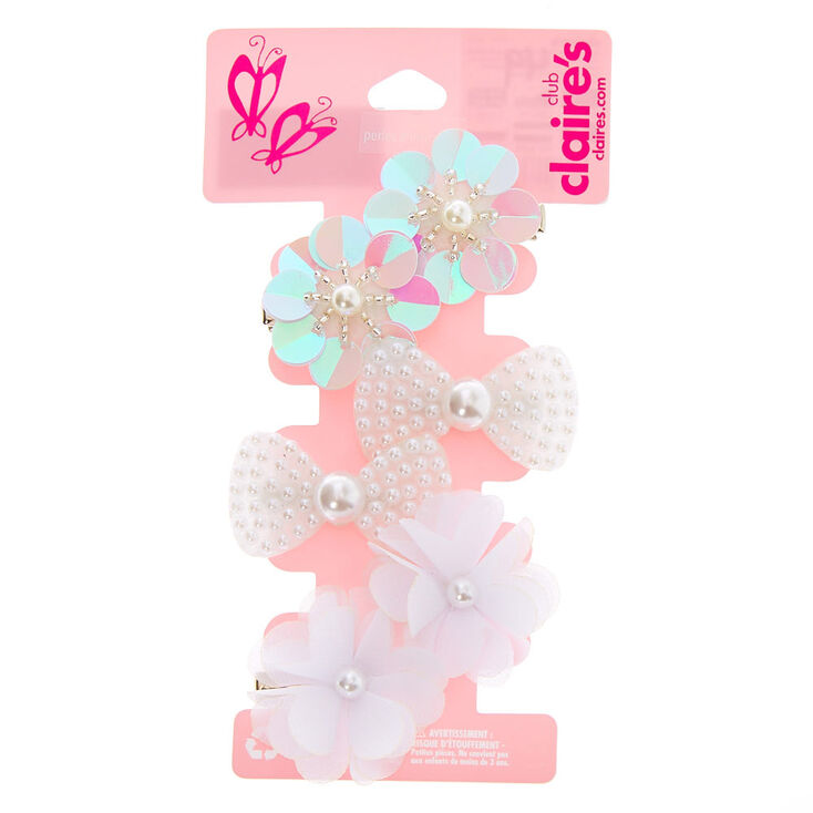Claire's Barrettes à cheveux perlées Club Claire's - Lot de 6